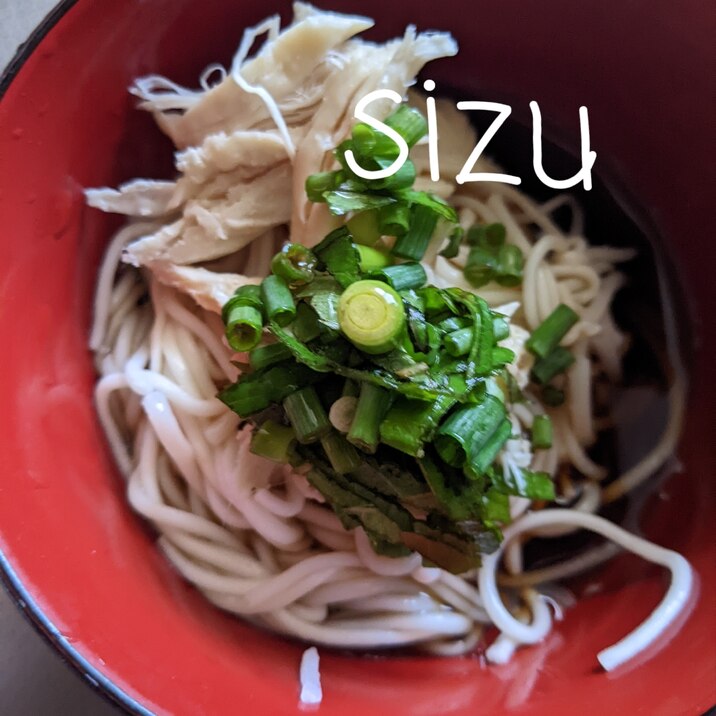 温☆ささみのせにゅうめん
